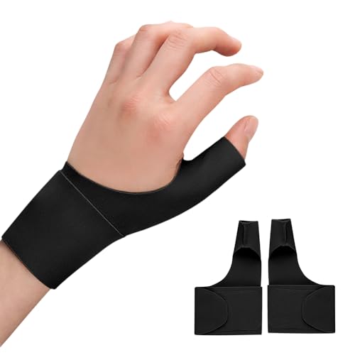 HIOQFR 1 Pareja Muñequera Pulgar Férula Pulgar Ferula Rizartrosis Pulgar Tendinitis Muñequera Dedo Pulgar Férula Dedo Compresión Guantes Pulgar Estabilizador Dedo Pulgar Órtesis para Artritis,Túnel