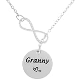 HUTIMY Gift for Granny Birthday Ideas Necklace from Grandchildren Granddaughter Women Granny Necklace