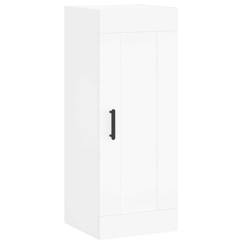 Komoda biała z materiału drewnopochodnego z metalowymi nóżkami, 34,5 x 34 x 180 cm, miejsce do przechowywania, kredens, komoda z drzwiami i półką, do salonu, przedpokoju, biura, porządku i