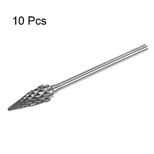 Fresas Carburo 10 pcs, 60° Cono, Doble Corte miniatura 3