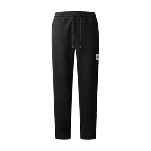 ノースフェイス ボトムス メンズ THE NORTH FACE M BRUSHED JOGGER PANT ズボン リブ無し ジョガー リラックス 黒 ブラック グレー お出かけ 散歩 ジップ付き ポケット [並行輸入品]