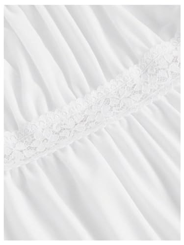 SOLY HUX Women's Square Neck Short Sleeve Peplum Tops Tie Front Summer Tee Shirt Streetwear3