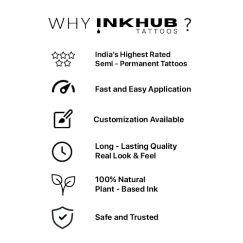 Image of Tattoos Cunning Steel Semi-Permanent Tattoo for Men & Women | Long-Lasting Temporary Design with Primer Wipe Included for Realistic Application | Waterproof Minimalist Body Art