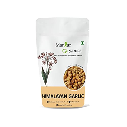 Image of ManHar Organics Himalayan Garlic /Kashmiri Lehsun 2kg - Himalayan Single Clove Garlic for strong Immunity & Diabetes (Pack of 2, 1kg each) (500gm, Himalayan Garlic)
