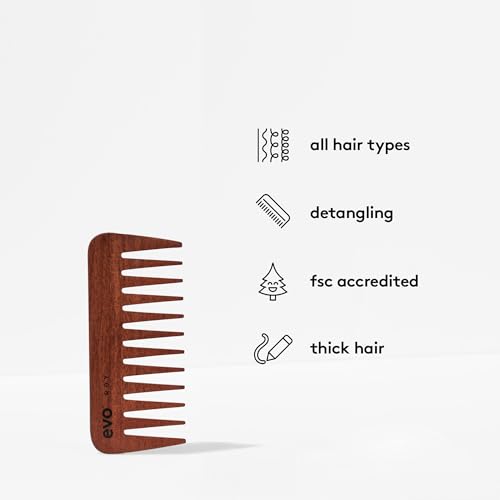 Peine desenredante Evo Roy para cabello rizado y grueso miniatura 2