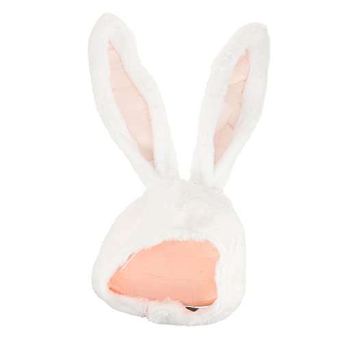TENDYCOCO 1個 ウサギのかぶりもの 面白いパーティーの記念品の帽子 イースター ハット 豪華な楽しい動物の帽子 つめた しっぽ うさぎ 用の防寒着 服 衣装 ぬいぐるみ
