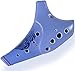 LIRONGXILY Ocarina Ocarina, 12 Trous CA Gradient Sakura Ocarina, Tuile Traditionnelle Xun pour Les Spectacles, Cadeaux créatifs pour Fils ou Fille (Color : Blue, Size : 12 Hole-AC)