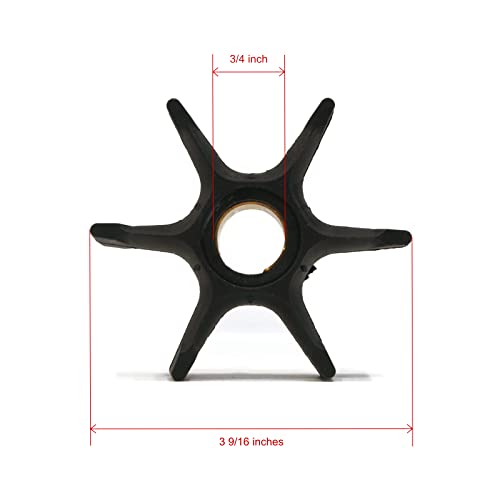 Image of The ROP Shop Water Pump Impeller, Housing Kit for Johnson, Evinrude 0432955, 432955 Outboard