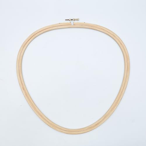 Image of Embroiderymaterial Embroidery Hoop Ring Frame for Cross Stitch Craft Sewing and Embroidery Purpose Triangle Shape( 11.87x12 Inch, 1 Pieces)