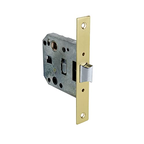 Cofan Picaporte embutir para puertas de madera | Frente cuadrado y redondo | Entrada 50 mm | Color niquel y latón