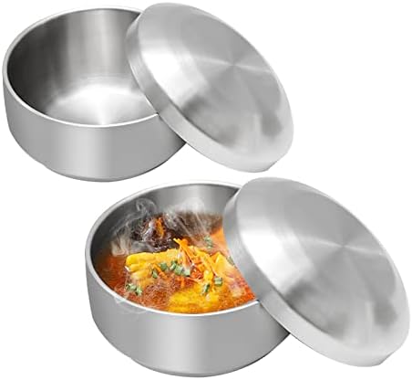 Stainless Steel Instant Noodle Bowl W Draining Hole Sealing Lid 5 thumbnail image