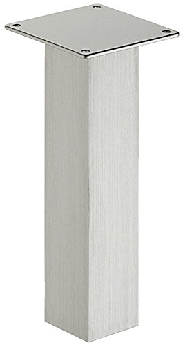 Preisvergleich Produktbild Gedotec Tresenfuß Design Barkonsole Edelstahl Konsole gerade eckig / Thekenfuß Alu Edelstahl-Optik / Höhe: 170 mm / Bar-Stütze Aluminium massiv / MADE IN GERMANY / 1 Stück - Baraufbau-Konsole Küche