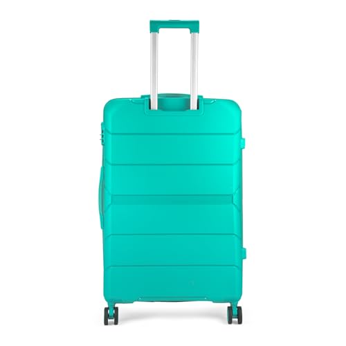 Image of VIP Pristine Hardsided 8 Wheel Polypropylene (Pp) Spinner Suitcase With Large Expander,Combination Lock And 5 Years International Warranty (Aqua Blue, Large), 60 Cm