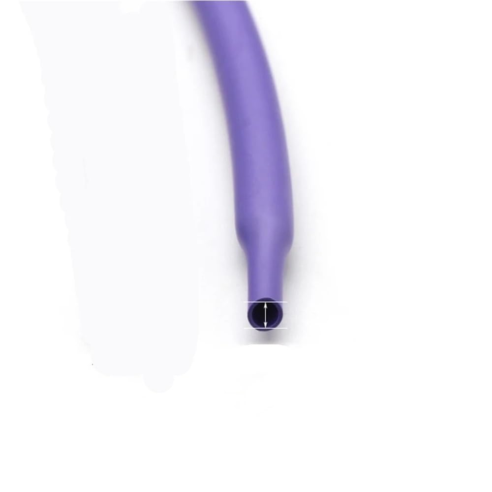 JWOO Guaina termorestringente Viola 2:1, Guaina termorestringente, Diametro 1 mm ~ 50 mm, Protezione for Cavi Fai da Te, for Riparazione Cavi(20MM*8 Meters)