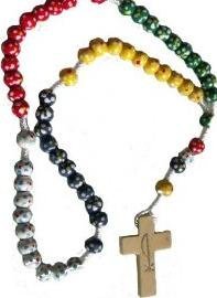 Rosary Bead Small Wood Rosary. Missionary Rosary
