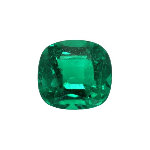 MAGIC GEMSHighly Recommended Zambian Emerald Stone 6.5 Ratti Panna Stone 6.5 Carat Certified Cushion Shape Emerald Budh Ratan Panna Marakathamani Stone Pachu Stone For Rashi एमराल्ड पन्ना स्टोन