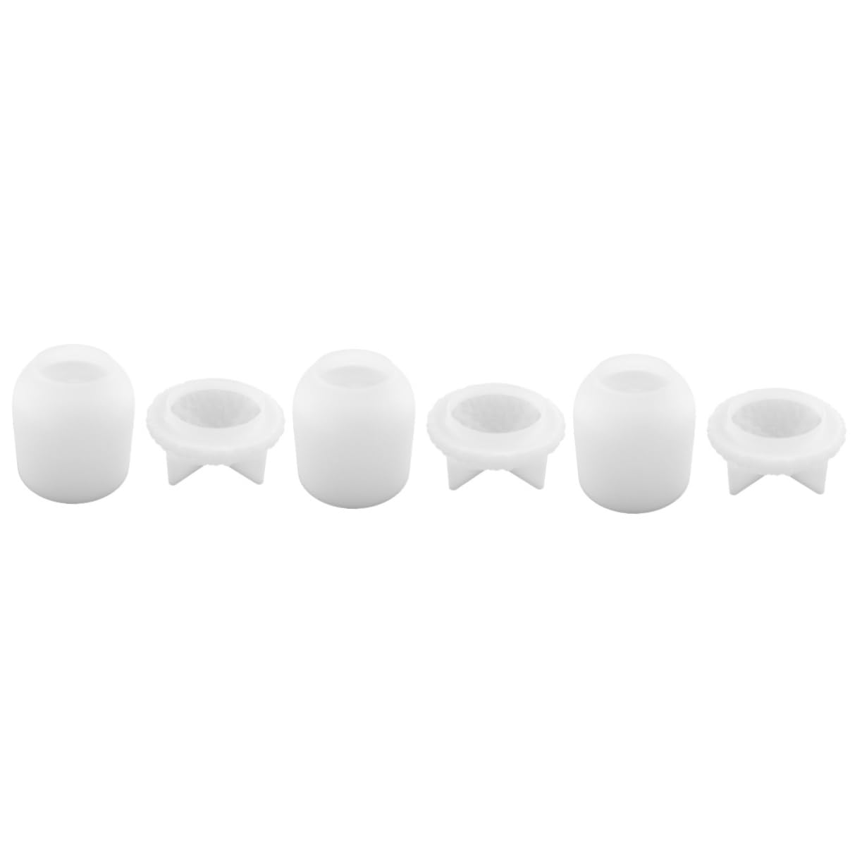 NUOBESTY 3piezas Moldes De Silicona Para Epoxy y Moldes De Almacenamiento Forma De Jarrón Para Manualidades Kit Silicona Para Creaciones Artísticas