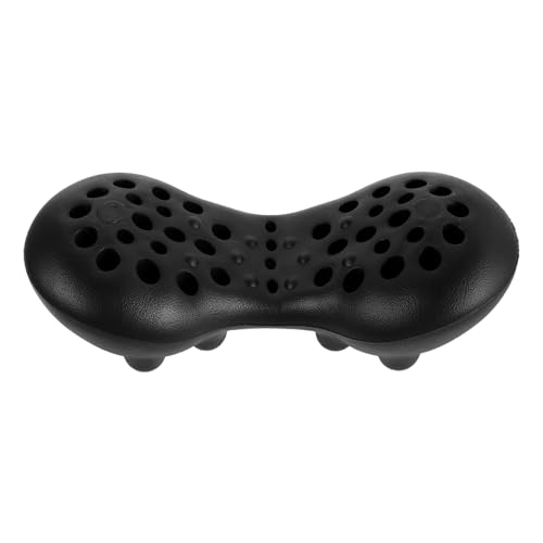 Coussin de massage lombaire en mousse à mémoire de forme ergonomique et oreiller de soutien noir