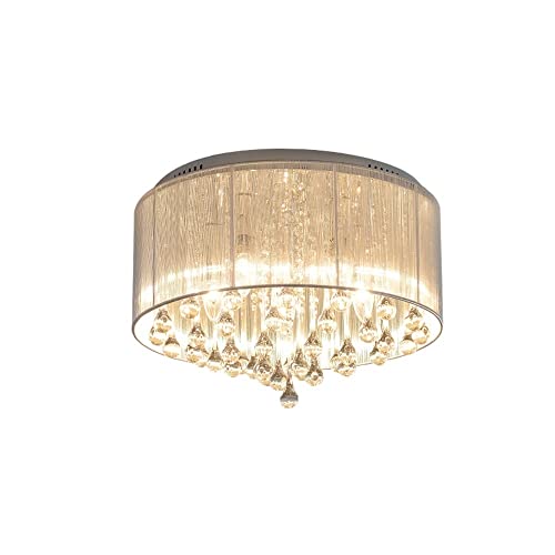 Plafonnier en cristal K9 véritable et fer forgé de style nordique haut de gamme - 2