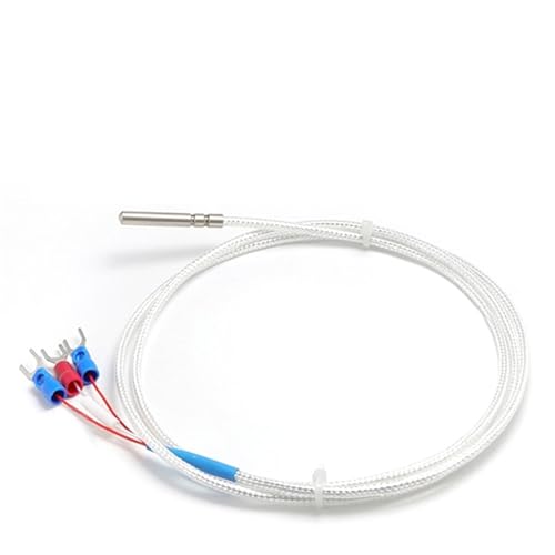 Sensor de temperatura PT100 para automatización con sonda sellada de acero y cable de 0.5M