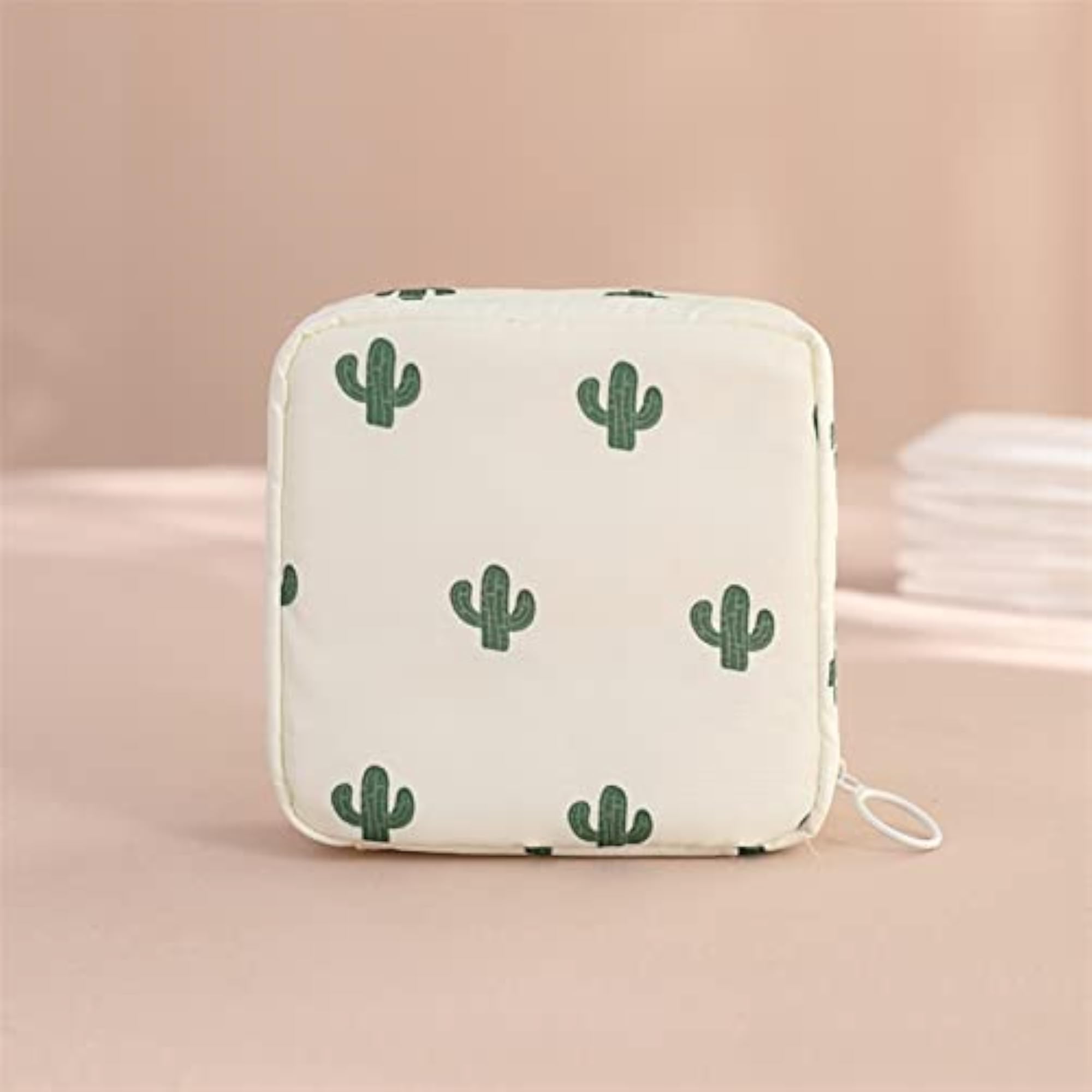 Portable Cotton Pad Pouch for Women, Cosmetic Bag