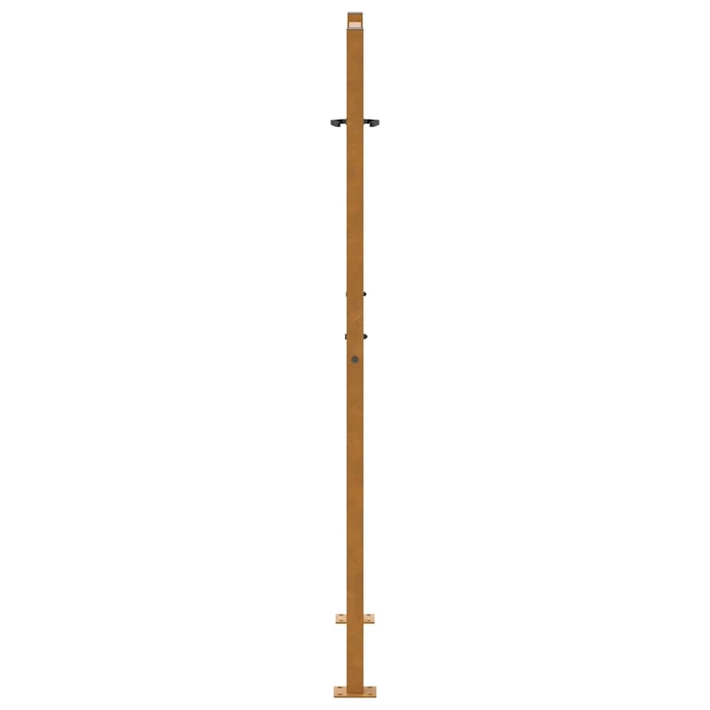 vidaXL Gartentor 100x125 cm Wetterfester Stahl Blatt-Design, Zauntor, Outdoor Tor, Eisentor, Sicherheitstor, Einfahrtstor, Metall Zauntor