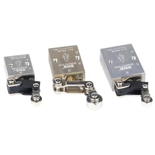 Válvula de rodillo mecánico S3L-M5 miniatura de 3 vías con cuerpo metálico robusto