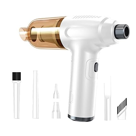 Henniu Aspirador de pó sem fio para carro 2 em 1 soprador de ar multifuncional portátil destruidor de poeira inflador bomba de suporte de inflação/sucção/sopro/vácuo com motor forte para limpeza de ca