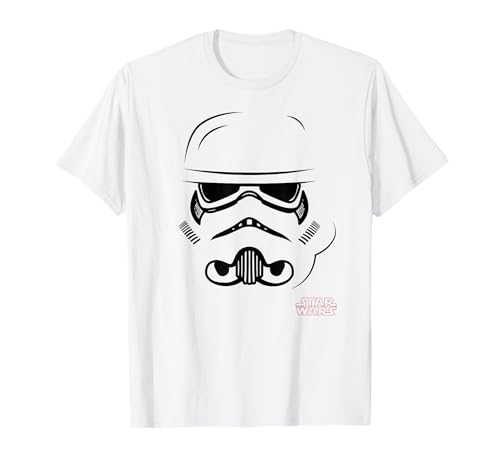 Star Wars Stormtrooper Helmet Lines T-Shirt