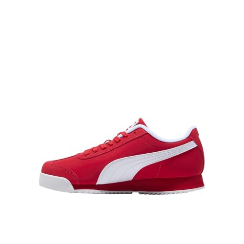Image of Puma, Unisex-Child, Roma Reversed, for All Time Red-Puma White, Big Kid-5.5