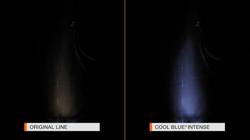 Osram COOL BLUE® INTENSE H7, +100% mehr Helligkeit, bis zu 5.000K, Halogen-Scheinwerferlampe, LED-Look, Hängebox (2 Lampen)