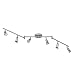Globe Electric 59351 Payton 6-Light Foldable Track Lighting, Matte Silver