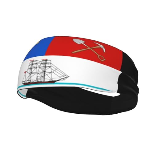 Flag of Auckland Headbands Women Wicking Sports Sweatband