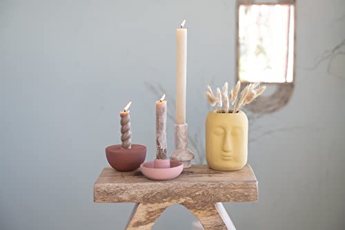 Bloomingville Marble Taper Candle Holder, 4.5", Beige #TOP2