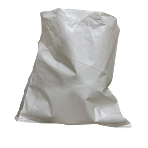 JAINY CREATIONS Plastic Empty Hdpe Drawstring White Bag, Bora, Bori For Packing Of Food, Vegetables, Grains, Wheat, Rice, Sugar (12 * 18 Inch,Pack Of 10)