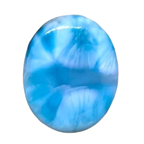 Larimar cabochon ovale naturel 33x26mm pour création de bijoux