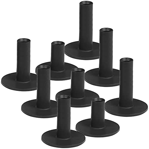Bramasole Golf Rubber Tees Driving Range 9 Pack 1.5 2.75 3 Inch Mixed Size Tee Holder For Mats Durable Indoor Outdoor Practice Accessories (Black-9 Packs) #TOP6