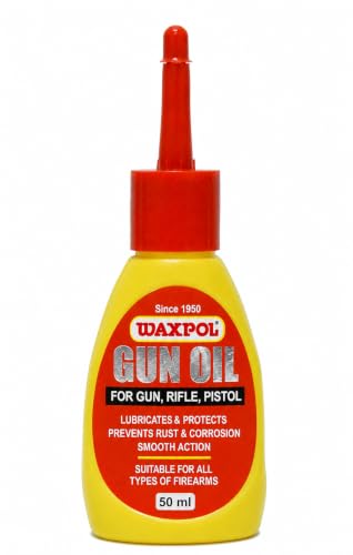 Image of Waxpol Gun Oil 50ml with Squeeze Bottle for Clean, Lubrications, and Rust Protect Against BuildUp | Advanced Military Grade CLP Degreaser Oil All Firearms (Pack of 6)