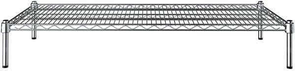 PRO&Family 21" x 54" NSF Chrome Dunnage Shelf with 8" Posts.