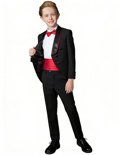 Costume de mariage garçon en tissu premium avec veste à double boutonnage classique