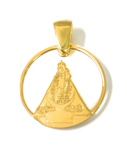 Médaille argent V.Fuensanta 20mm finie la nacre fragile avec CH®