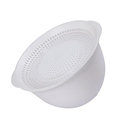 OUZVI Strainers and Colanders Colander Kitchen Colanders with Microwavable Bowls Fruit Serving Bowls Vegetable Drainer Washing Baskets for Fruit Vegetable Rice Noodle Colander