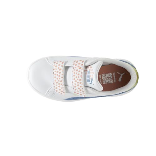 PUMA Toddler Girls Smash 3.0 Fc V Slip On Sneakers Shoes Casual - Blue, Grey, White - Size 2.5 M4