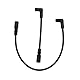 Create idea 8,8mm Zündkerzenkabel-Set Kompatibel mit Davidson Big Twin 1999–2019 FXD Dyna 409RD Hochspannungs-Zündkabel Schwarz