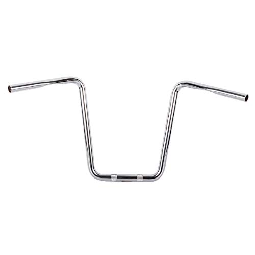 Guidon Ape Hanger de 25,4 cm avec finition chrome miroir de haute qualité