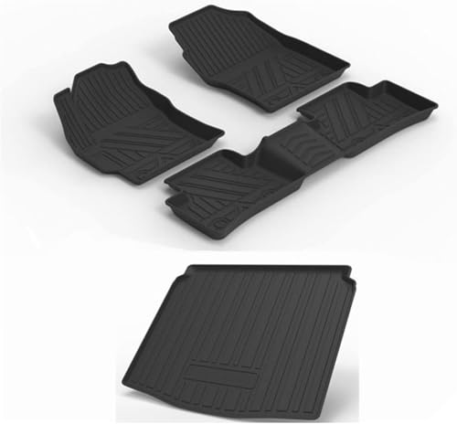 Tapis de voiture en caoutchouc anti-boue pour Toyota Prius XW30 7 places tapis de coffre LHD 2012