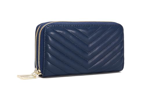 Image of Daisy Rose Dual Zipper Phone Clutch and Wallet for Women - RFID Blocking, PU Vegan Leather Multi-Card Organizer