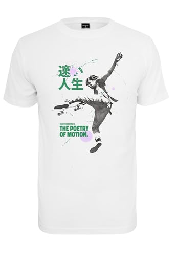 Mister Tee Maglietta The Poetry of Motion T-Shirt, Bianco, XL Uomo