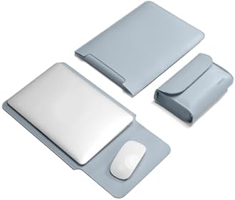 Laptop Sleeve Case for New MacBook Air M4/M3/M2 13.6"/Pro/Max A3240 A3113 A2442 Pro 14, 13.5 Surface 5/4/3/2/1, 14" Dell ASUS Acer Chromebook/HP Stream/IdeaPad, with Small Case, Blue