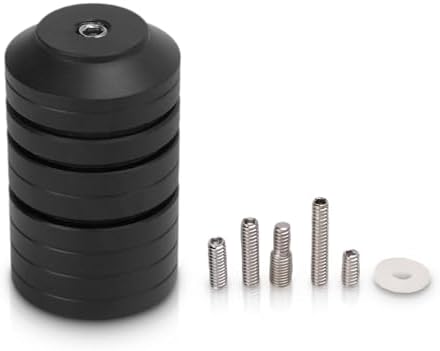 Gugxiom Archery Bow Stabilizer Weight Kit, Aluminum Alloy Counterweight Kit, Black Detachable Counterweight Bow Stabilizer Balance Bar Kit for Recurve Bow Compound Bow